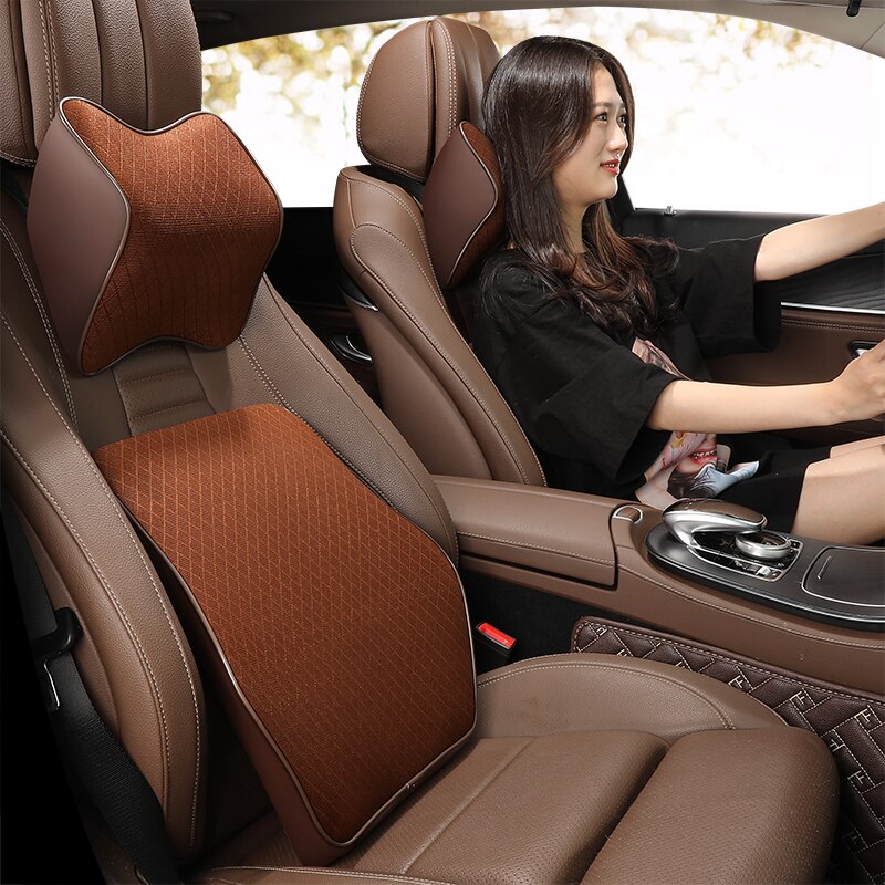 Car memory cotton headrest neck pillow waist pillow Sew Car For Lexus IS IS250 IS250C IS300 IS300C IS350 IS350C F SPORT: Ga color screen clot