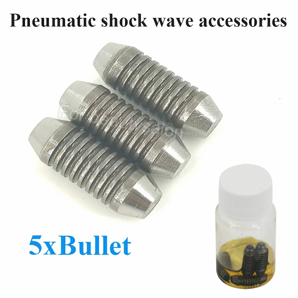 Pneumatic Shockwave Therapy Machine Accessories 5 Bullet For Pneumatic Shock Wave Handle Replacement Bullet
