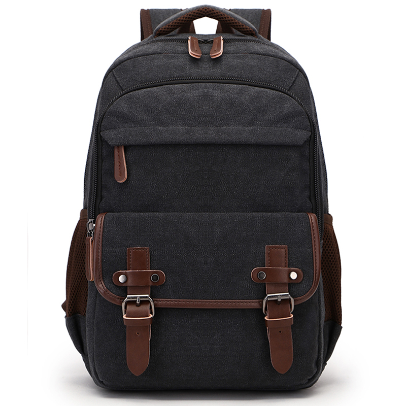 Canvas Rucksack Bag Women Vintage Men Backpack Shoulder Bags Female Plecak Male Travel Backpacks Multifunction Mens Back Pack