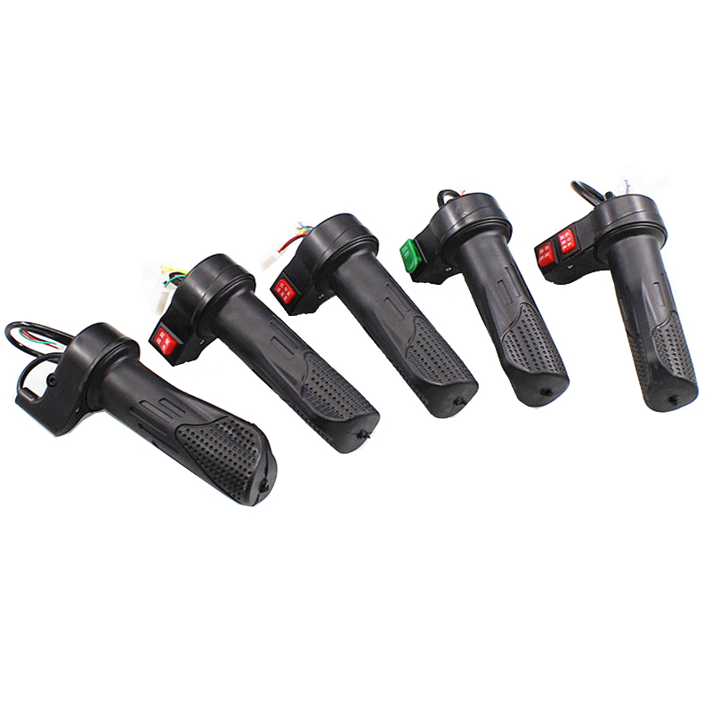 Electric E-Bike Twist Throttle 12V 24V 36V 48V Speed Handlebar Throttle Universal Electric Scooter Twist Cycling Throttle Grip