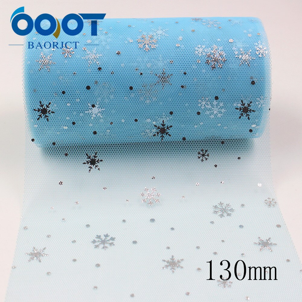 60/130mm 5 yards jul snöflinga glitter silver garn band,diy rosett huvudbonad wrap dekorationer,l -20117-79: L -20117-83