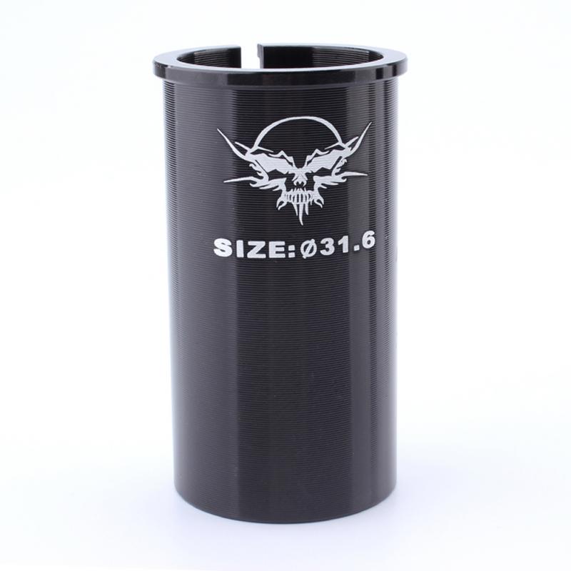 1Pc aluminium Fiets Zadelpen Shim Tube Mouwen Adapter 27.2mm naar 30.4mm/30.8mm/ 31.6mm: 31.6 mm