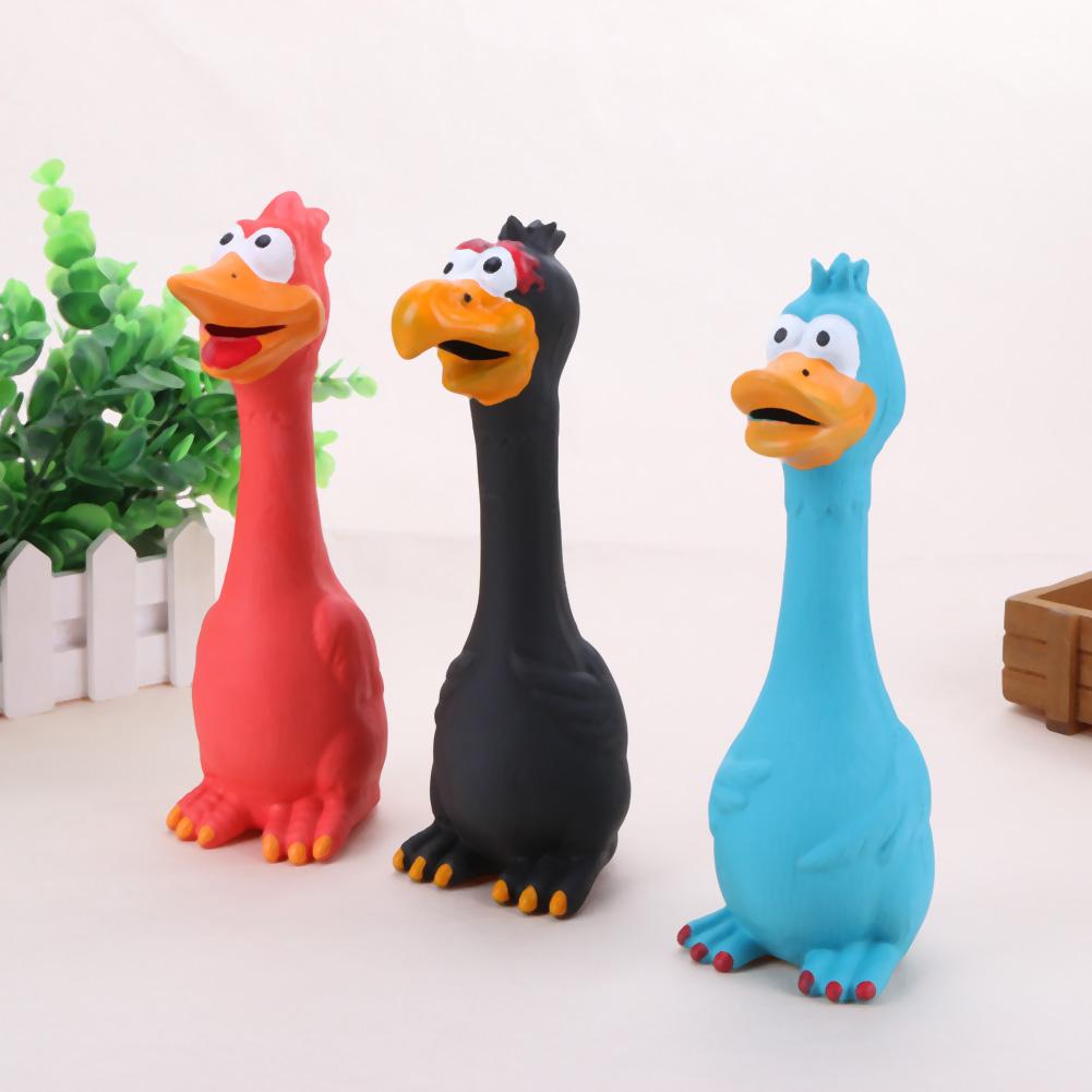 1PC Pet Toy For Dogs Puppy Screaming Rubber Chicken Toy For Dogs Latex Squeak Chew Training Pet Products Pet Sound Chew Toy