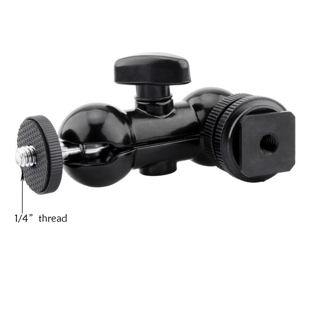 NICEYRIG Mini brazo mágico Multi-función de liberación rápida soporte 1/4 "Cabeza de bola Rig fría zapato montaje 1/4" tornillo para Monitor LCD