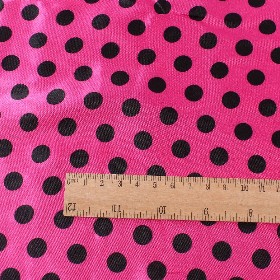 10mm polka dot printed Satin fabric Dress Linings Making 150cm wide by meter