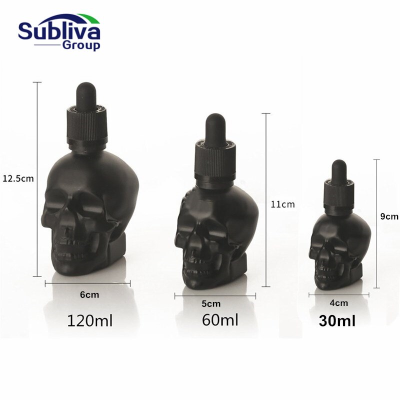 Botella de bebida amarga con forma de Calavera, gotero de medicina amarga, vertedor de licor, herramienta de Bar, decantador de camarero, coctelería, 30/60/120ml