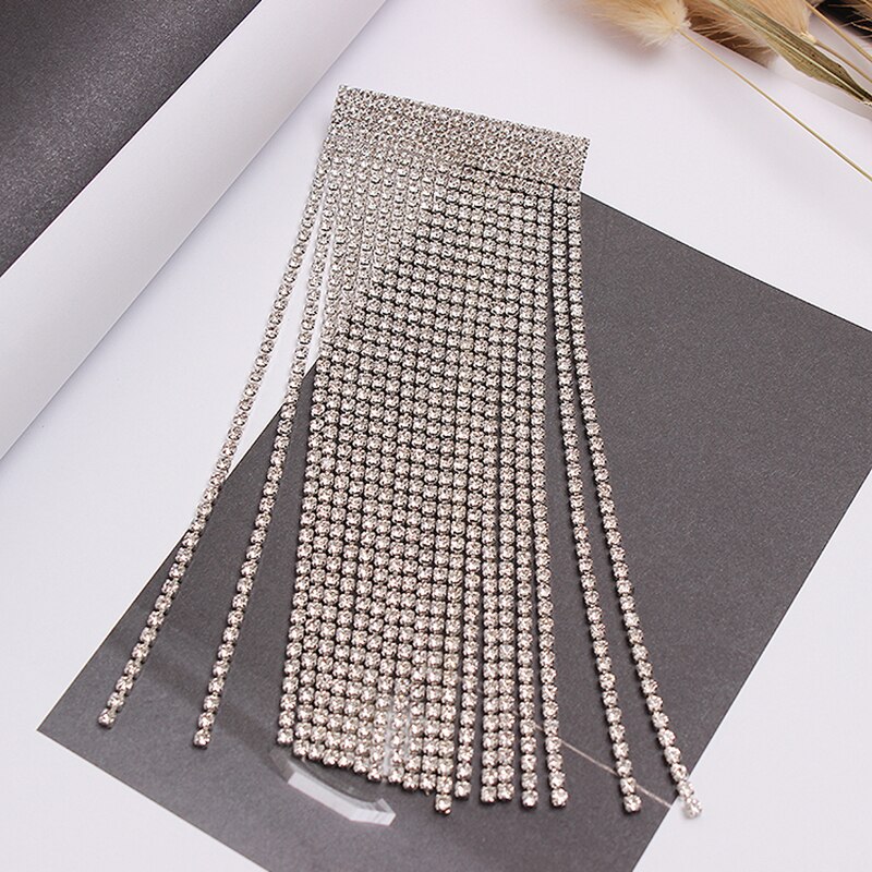 [EAM] Neue Frühling Sommer Strass Quasten Blingbling Persönlichkeit Zubehör Broschen Frauen Flut Alle-spiel JR933: B