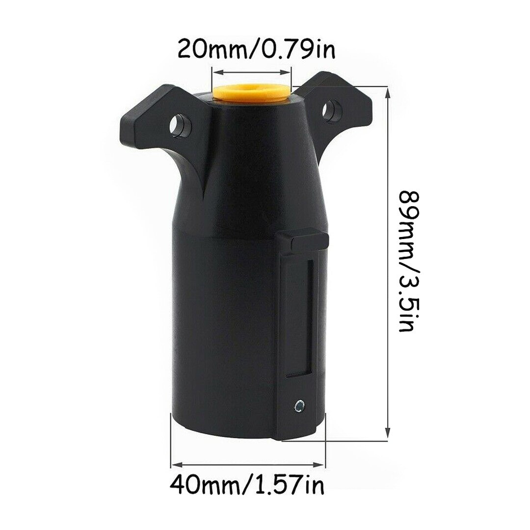 1pc 12V 7 Pin Plug Male Car Caravan Trailer Truck Towing Electric Plug Connector Tail Lights Turn Signal Lighting Board Plug