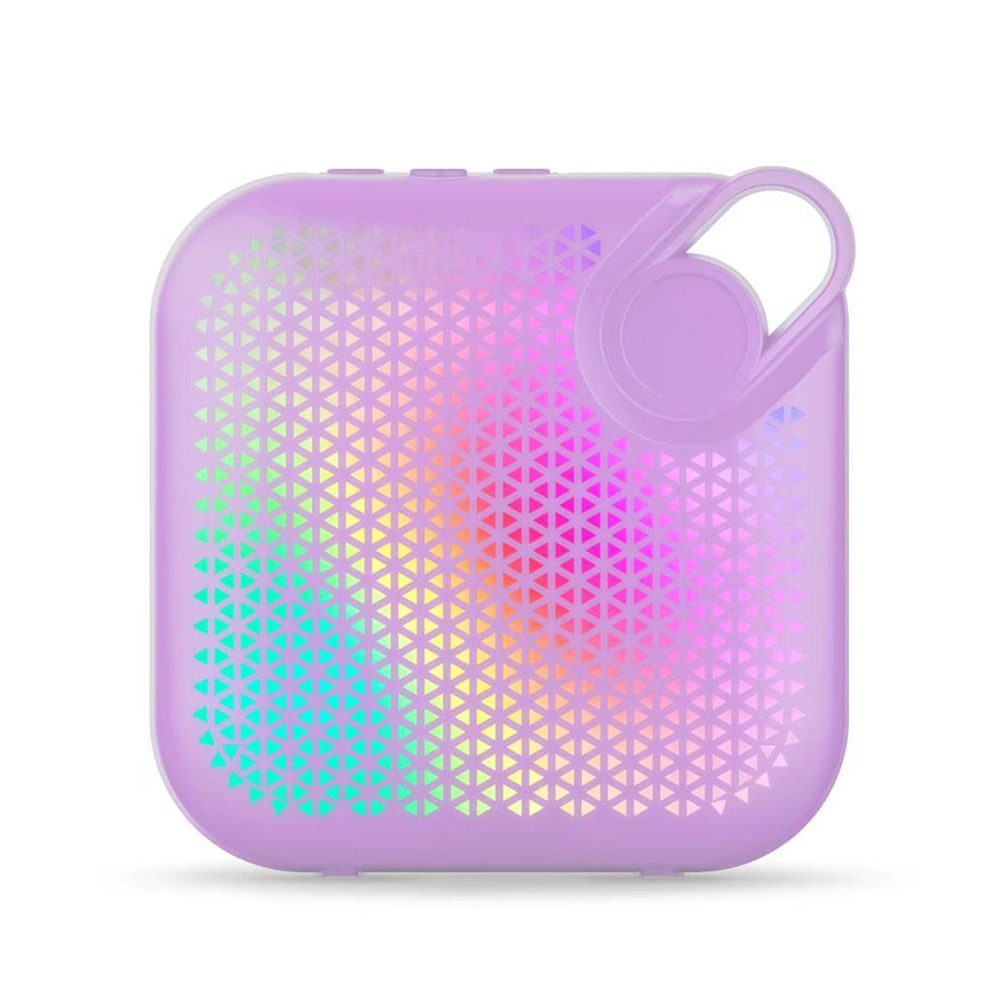 Mini haut-parleur Bluetooth Portable, caisson de basses sonore stéréo avec lampe d'ambiance, boîte de son sans fil, sonore, Super basses: En bois