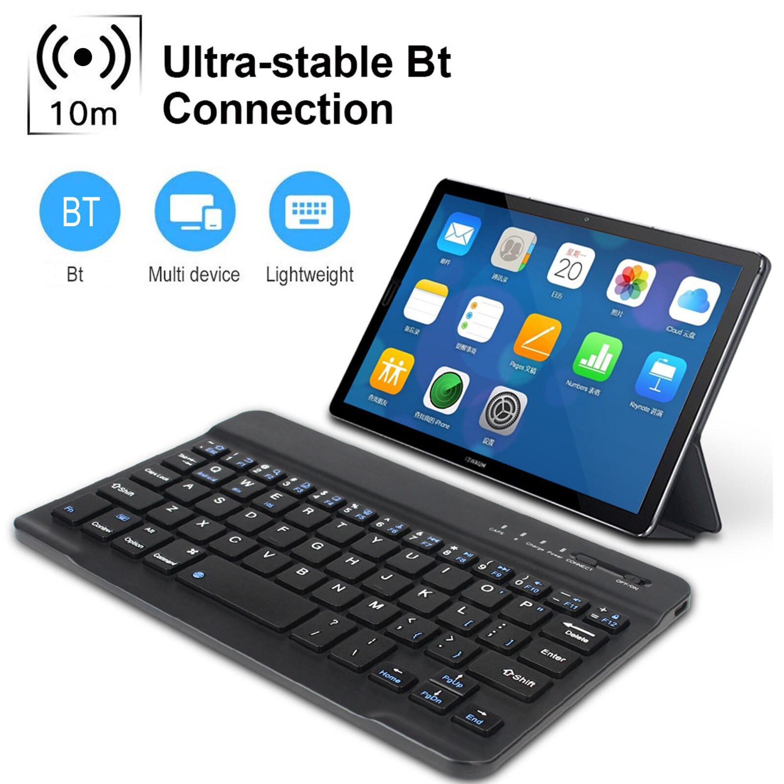 Wireless Keyboard Bluetooth Keyboard And Mouse Keycaps 3-System Switch Multi-Language Universal Laptop Keyboard And Mouse Combo