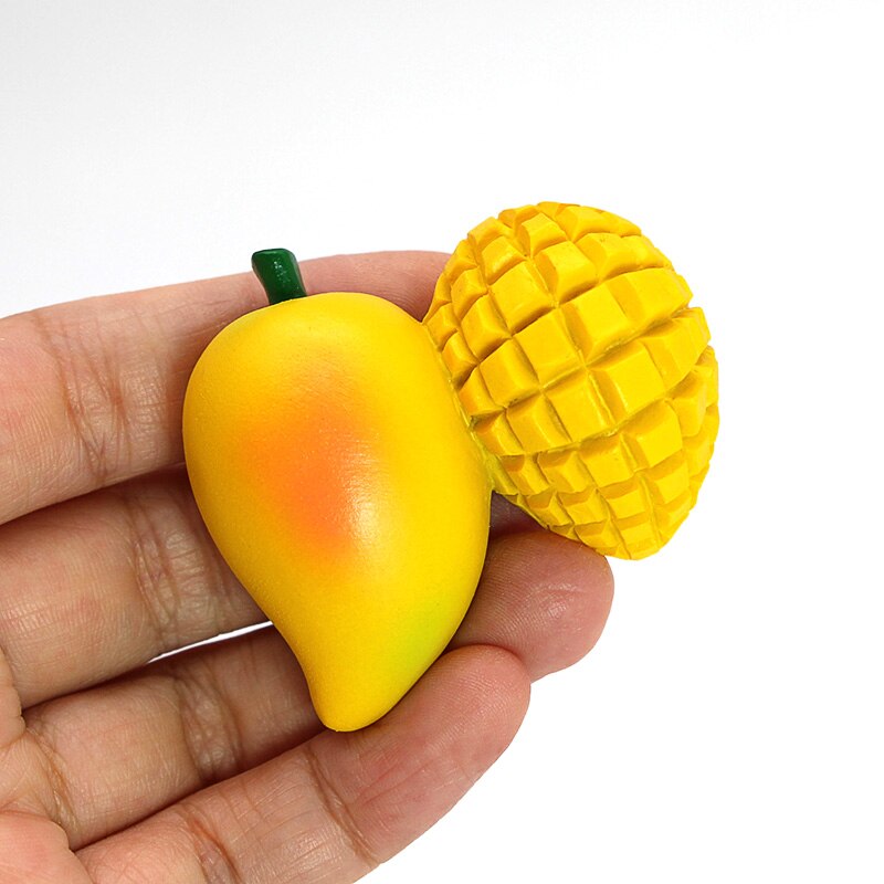 Imán de nevera biónico para alimentos, palo de refrigerador magnético , plátano, mango, fresa, zanahoria, modelo de taza, decoración de refrigerador