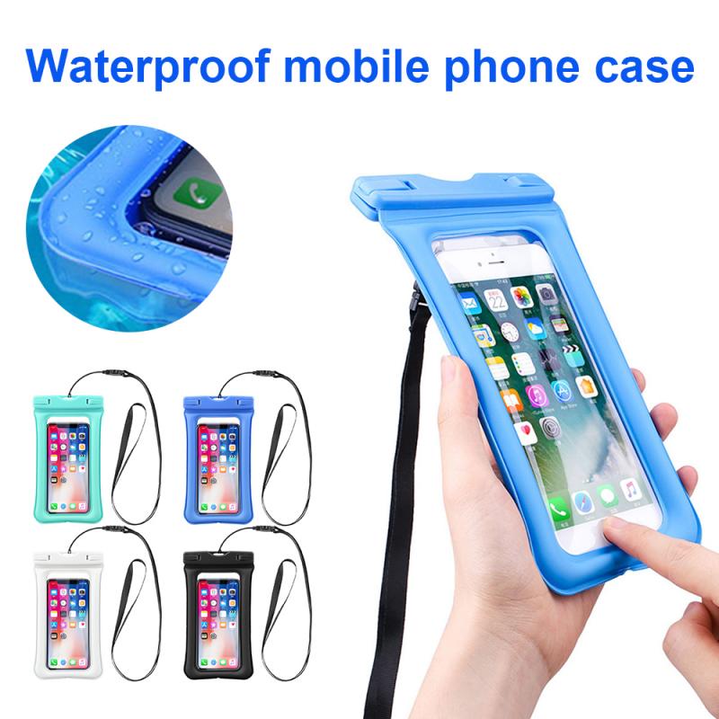 IPX8 Full View Waterproof Case Rainforest Desert Snow Transparent Dry Bag Seaside Swimming Pouch Mobile Phone Covers