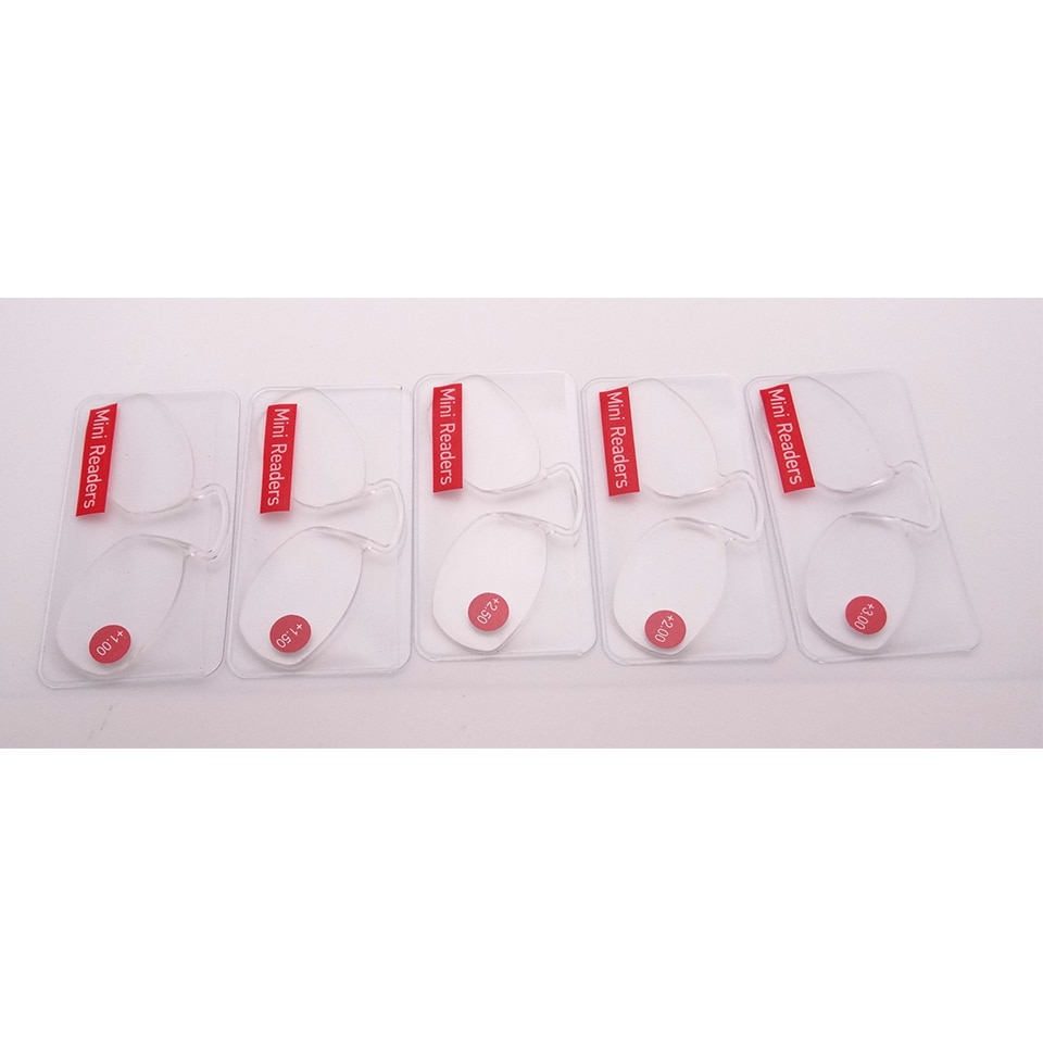 Cnyaju mini neusclip leesbril dames heren dunne flexibele leesbrillen draagbare portemonnee presbyopische bril met brillenkoker