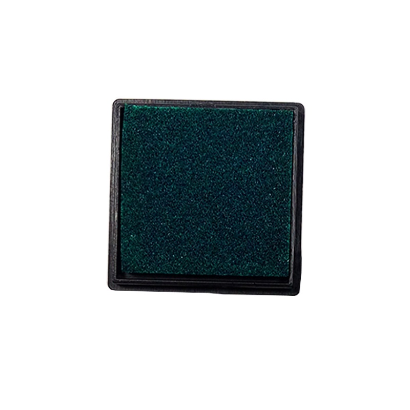50 Stks/partij Mini Stempel Stempelkussen Kleur Inkt Pad Stempelkussen Voor Diy Stempelen Werk Vingerafdruk Stempelkussen: Dark green 3.8cm