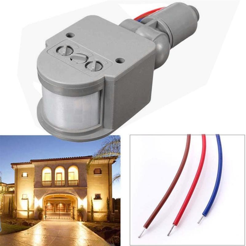 Infrared PIR Motion Sensor Switch Motion Sensor Light Switch AC 220V Outdoor with LED 12V Automatic Infrared Light U7T7