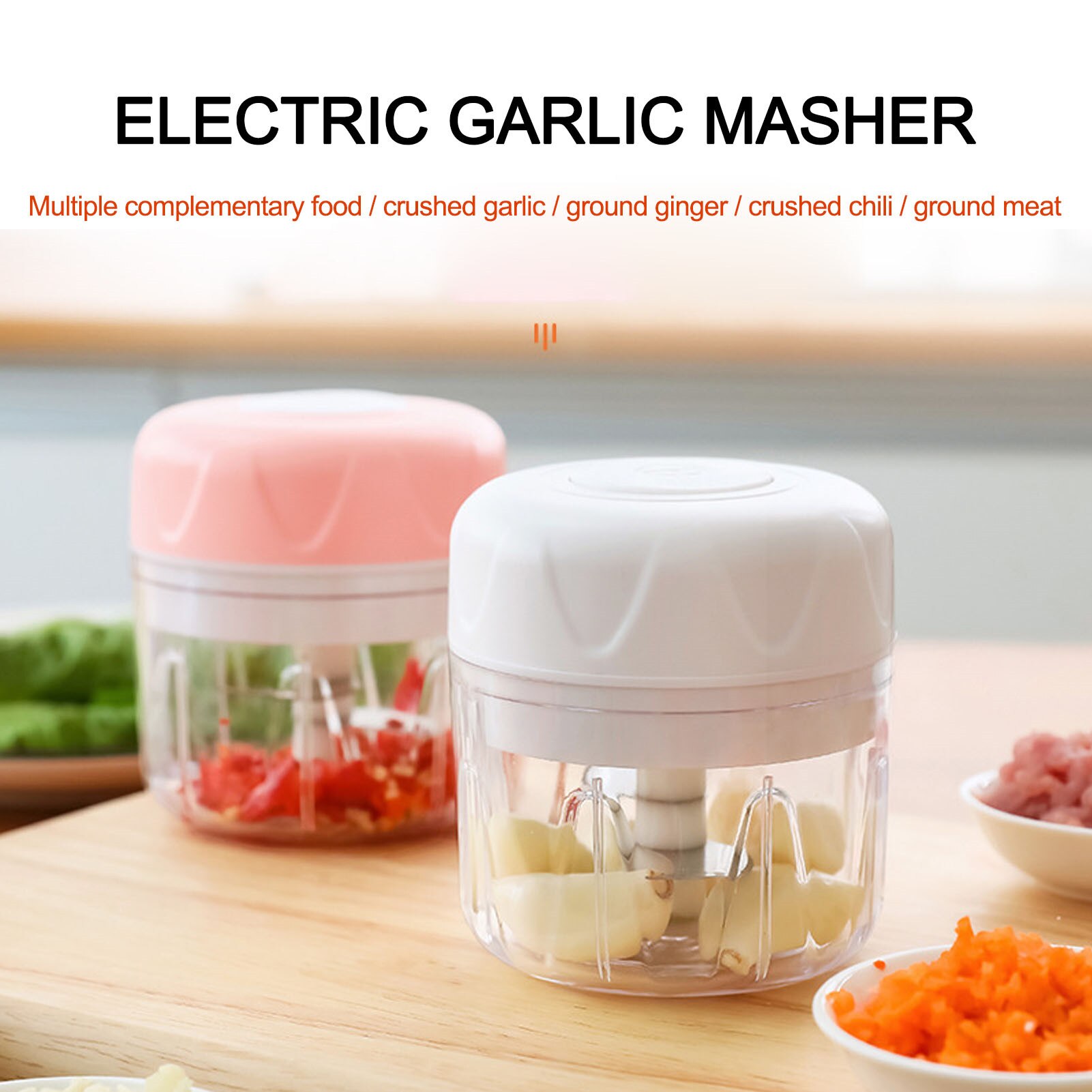 Portable Food Chopper Multifunctional Electric Meat Mincer