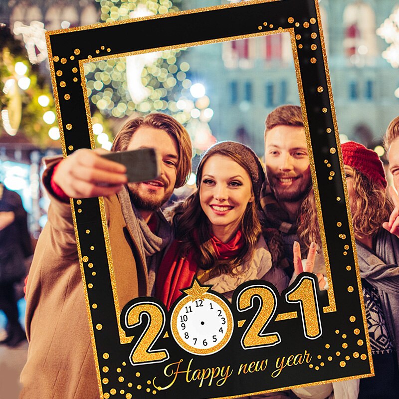 Cadre de stand pour photos joyeux nouvel an, fournitures de noël, nouvel an , de noël, mariage et réveillon