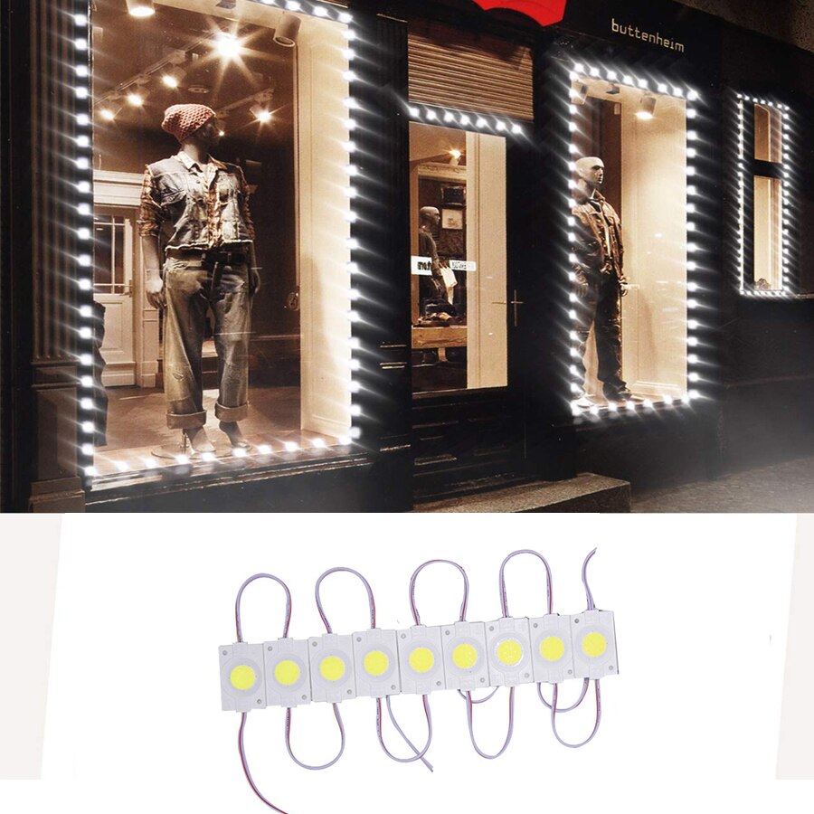 Tee itse led-moduuli pyöreä cob led kyltti kirjain 10 kpl/erä moduulivalo  dc12v vedenpitävä mainonta vihreä valkoinen lämmin valkoinen sininen keltainen