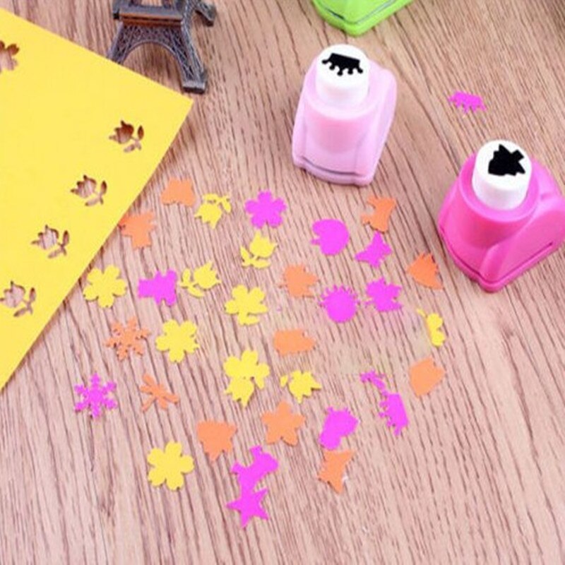 10 pcs/lot Mini DIY hole punch Craft Scrapbooking Handmade Cut Cards DIY Card Paper Puncher School Office Supplies