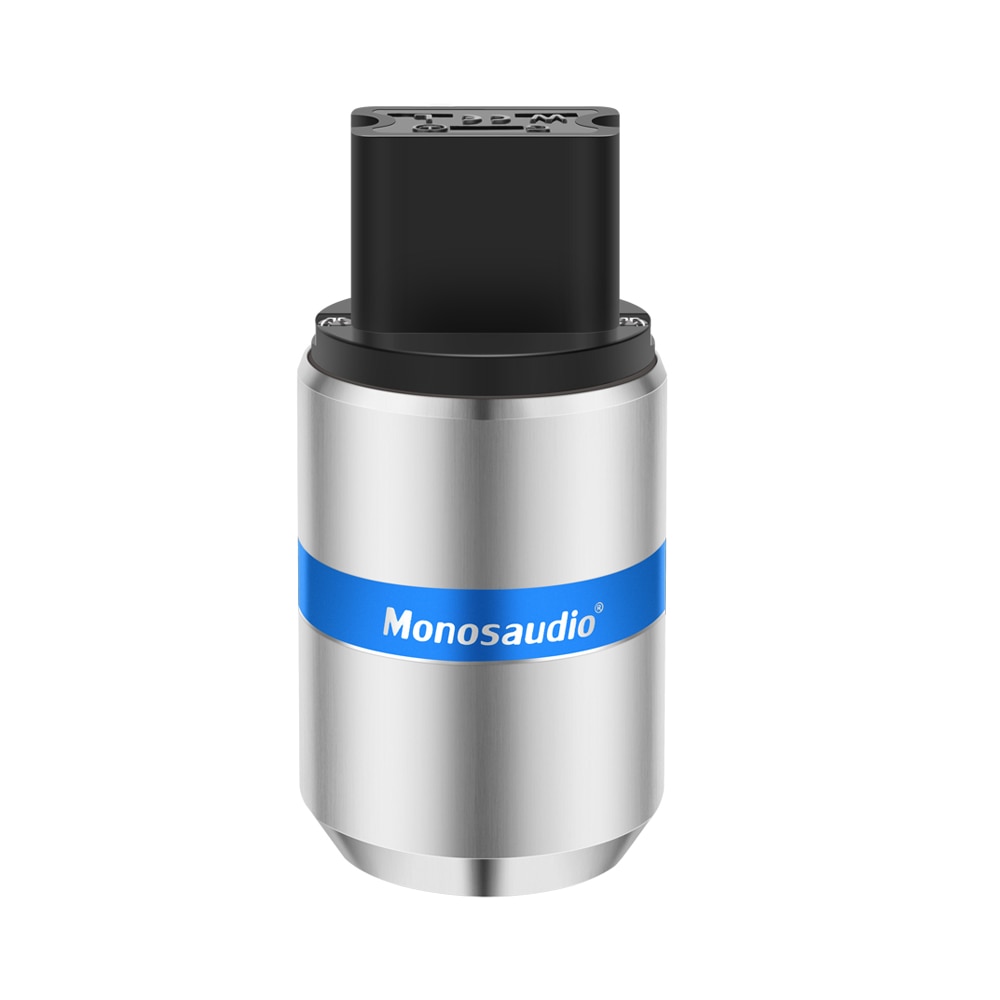Monosaudio F126 C19 Puur Koperen Iec Vrouwelijke Connector Plug 20A Ac Voeding Iec Connector Plug Voor 8Mm Supply Kabel draad