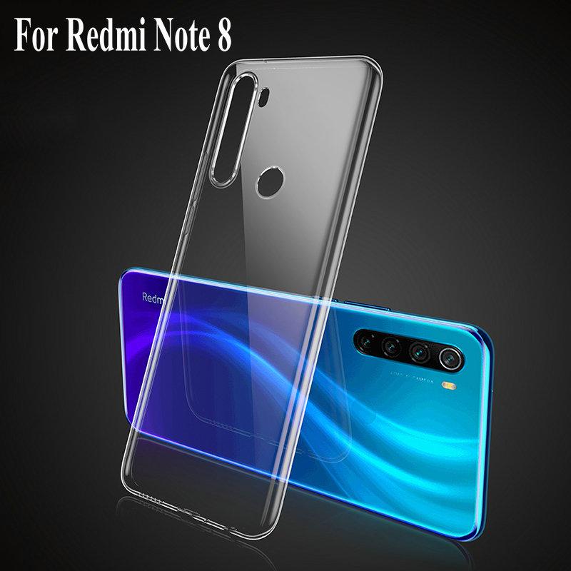 Transaprent Ultra Thin Soft TPU Case For Xiaomi Redmi Note 8 pro 8T Clear Silicone Cover for Xiaomi Redmi Note 8 Pro Note8 8 8A