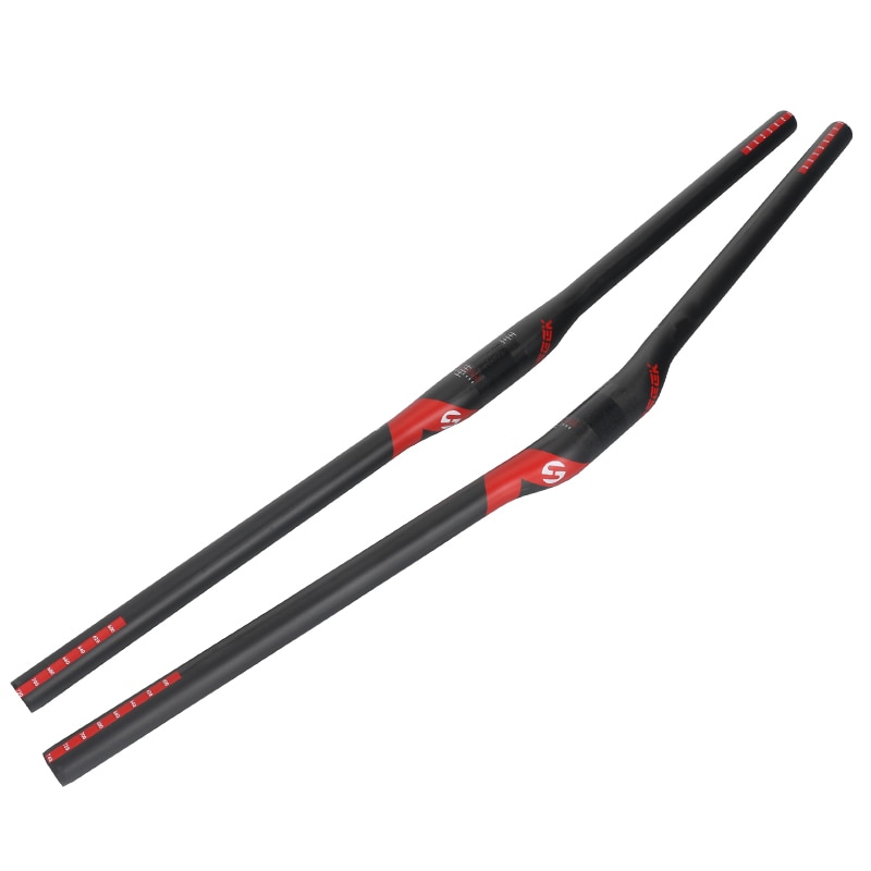 Toseek Full Carbon Fiber Fietsstuur Moutain Fiets Stuur Mtb 3/9 Graden Plat/Stijgen Stuur Fietsonderdelen