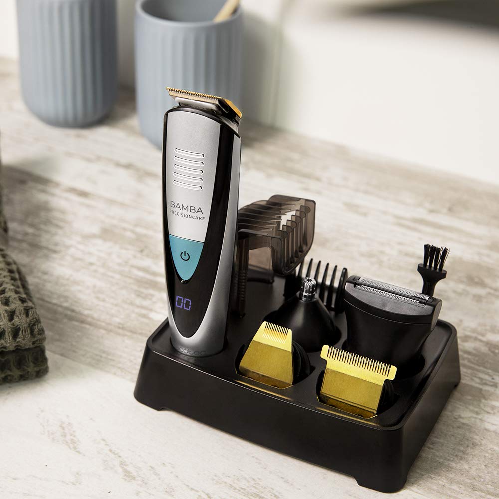 Cecotec afeitadora Bamba PrecisionCare Multigrooming Pro. Multifunción 5 en 1,waterproof, batería de litio, 6 peines
