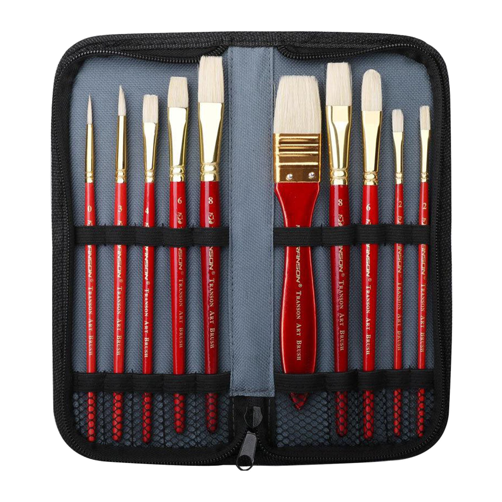 10pcs Art Acrylic Painting Brushes for Watercolor Face Body Painting with Bag