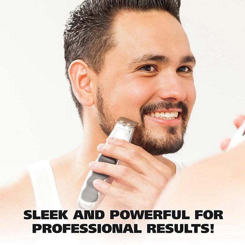 Cortadora eléctrica recargable para barba y bigote, cortador de pelo para Estilismo de salón, herramientas, enchufe europeo