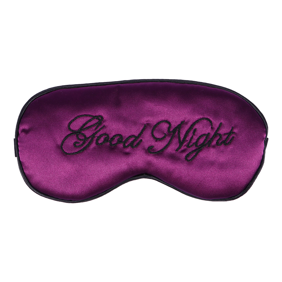 Silk Sleep Eye Mask Embroidery Eyeshade Large Blindfold Night Blinder for Men Women and Kids: Purple