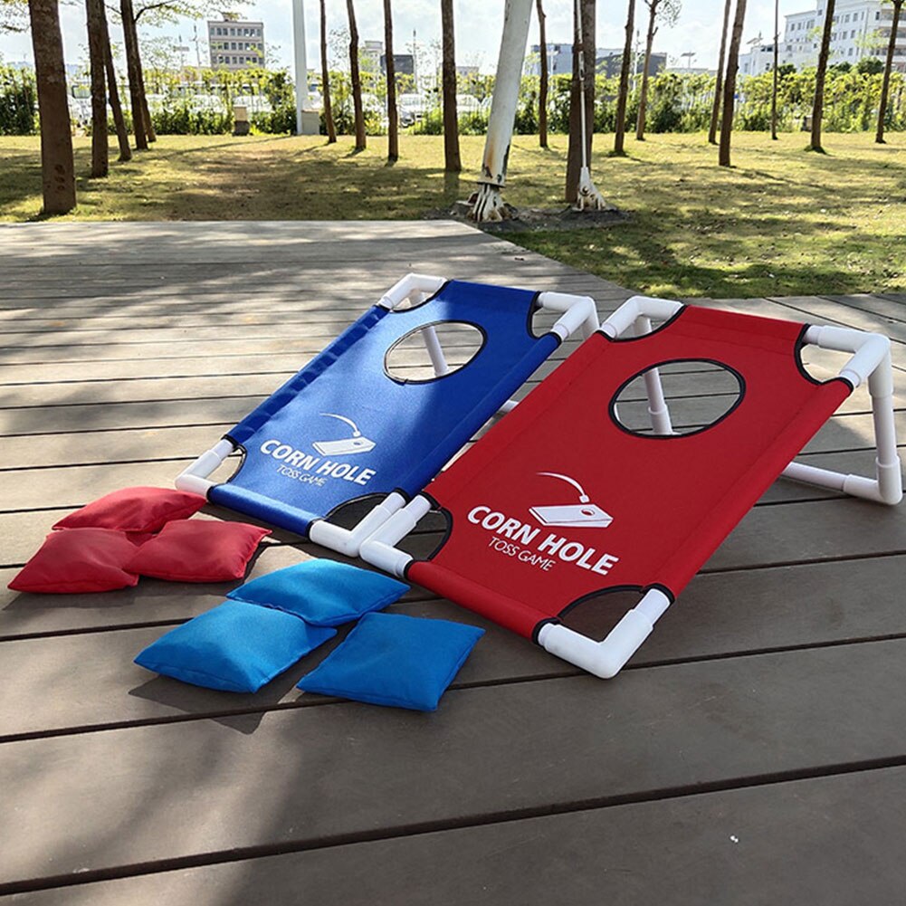 Spil baghave cornhole sæt majs kast brætter sækkestole familie udendørs græsplæne gård spil legetøj til børn