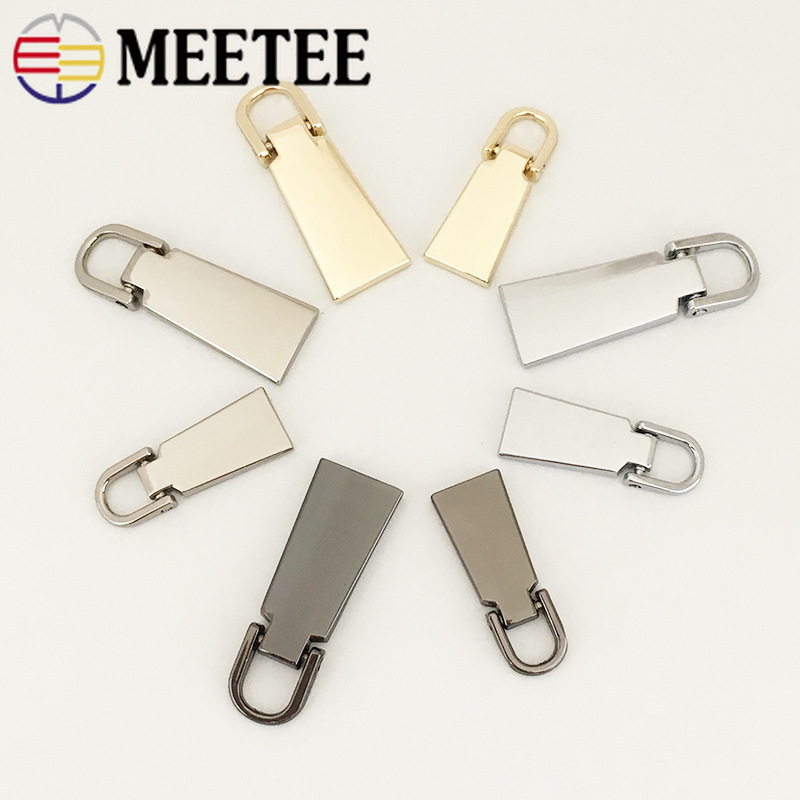 Tiradores de cremallera de Metal, kit de reparación de cabeza, tirador de cremallera, accesorios de costura DIY, 3 #5 #, 10 Uds.