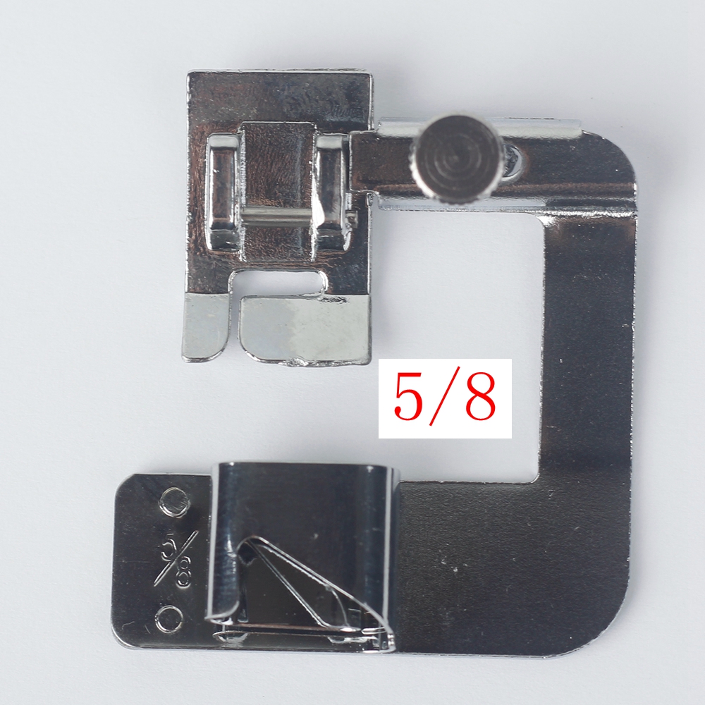 7 taille pied rouleau de tissu #6290-2/3/4/5/6/7/8 Machine à coudre domestique Hemmer pied roulé ourlet pied Snap on pour chanteur frère: 6290-5