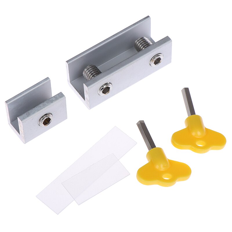 Door window lock restrictor aluminum kid security window limit safety keylock happy