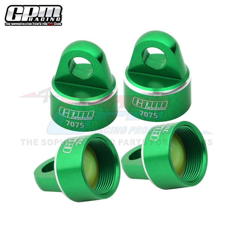 Cubierta de amortiguador GPM TRAXXAS 1/8 4WD SLEDGE aleación de aluminio 7075 (juego completo): green