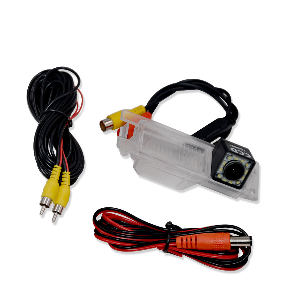 Voor Opel Astra H J Corsa Meriva Vectra Zafira Insignia FIAT Grande Buick Regal Auto CCD Night Vision12LED Backup Rear view Camera: Goud