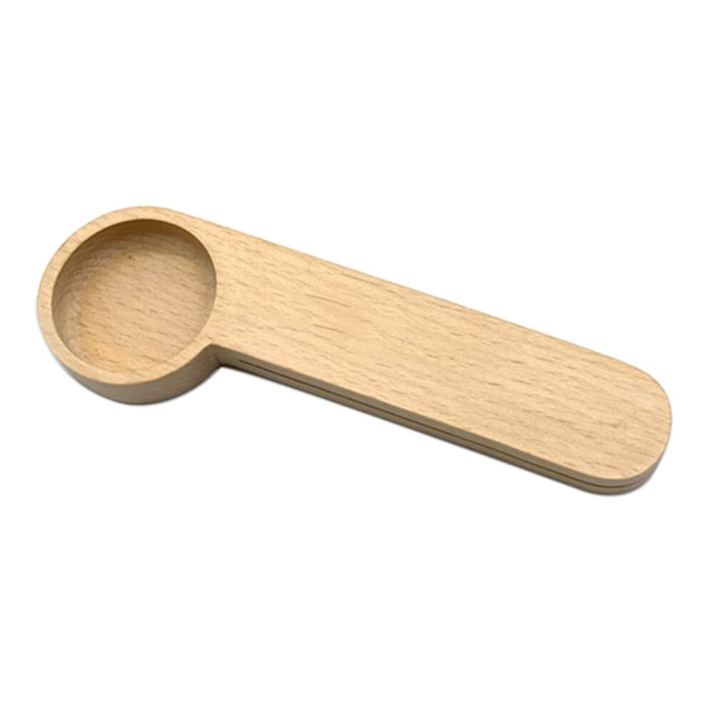 2 in 1 for malte bønner multifunksjon bøketre kontor mini safe kjøkken bærbar kaffe måleskje med klips hjem