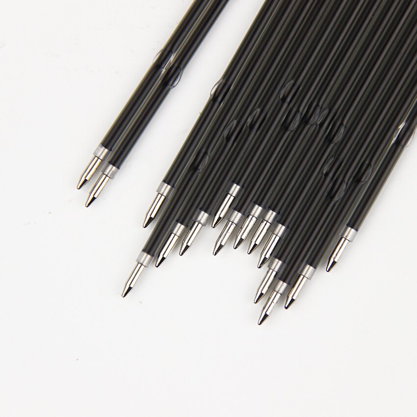 30 stks/partij 0.7mm Balpen Core Blauw 107mm Auto Balpen Refill Briefpapier Kantoor School Schriftelijk Leveringen
