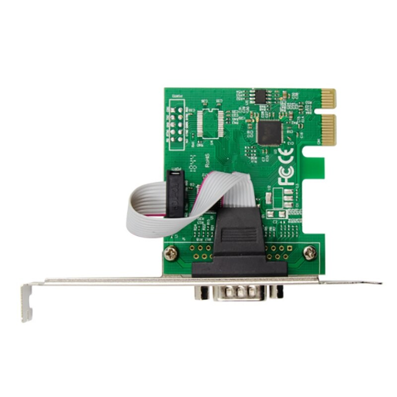 PCIE AX99100 1S DB-9-Pin RS-232 Serial Port Card Serial Industrial COM1 Port Expansion Card for PC