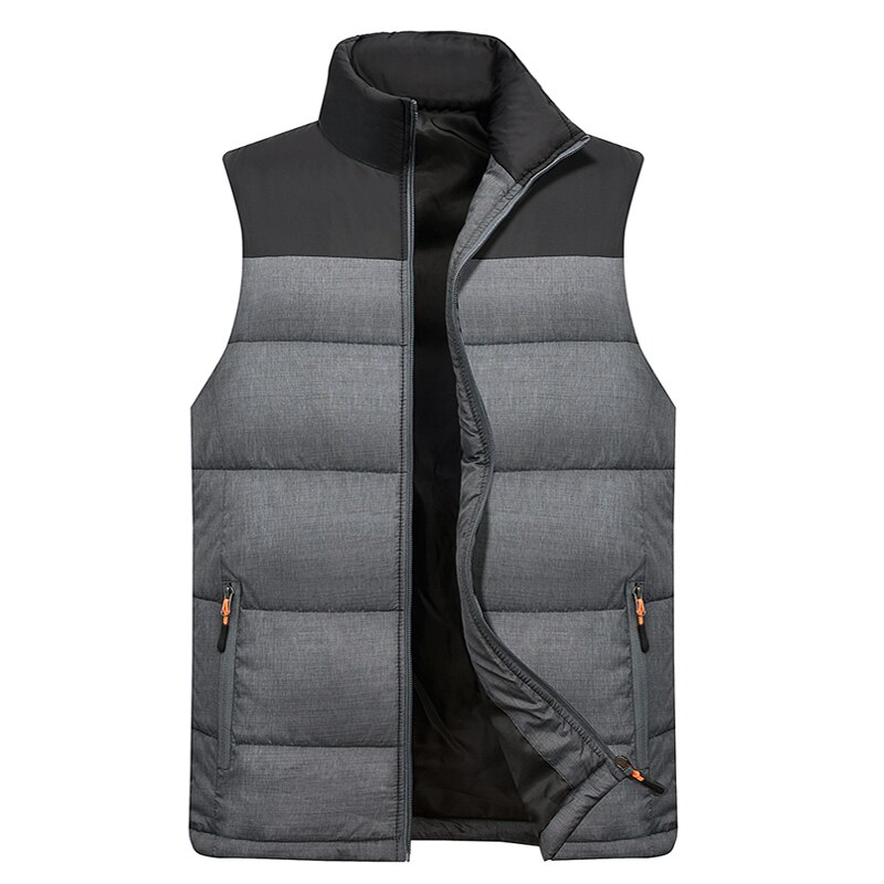 Mens Winter Mouwloze Jas Mannen Down Vest mannen Warme Dikke Hooded Jassen Mannelijke Katoen Gevoerde Werk Vest gilet Homme Vest
