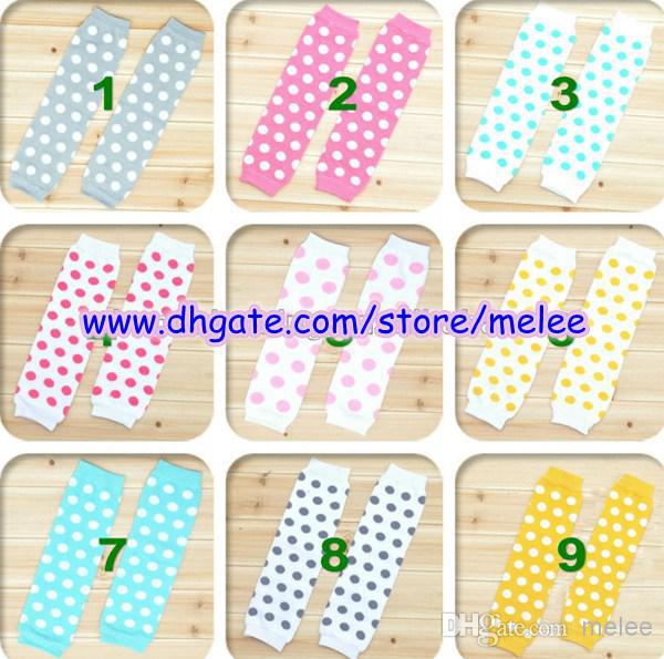 Baby polka beenwarmers kinderen beenwarmers 9 kleuren om uit te 3m-10t
