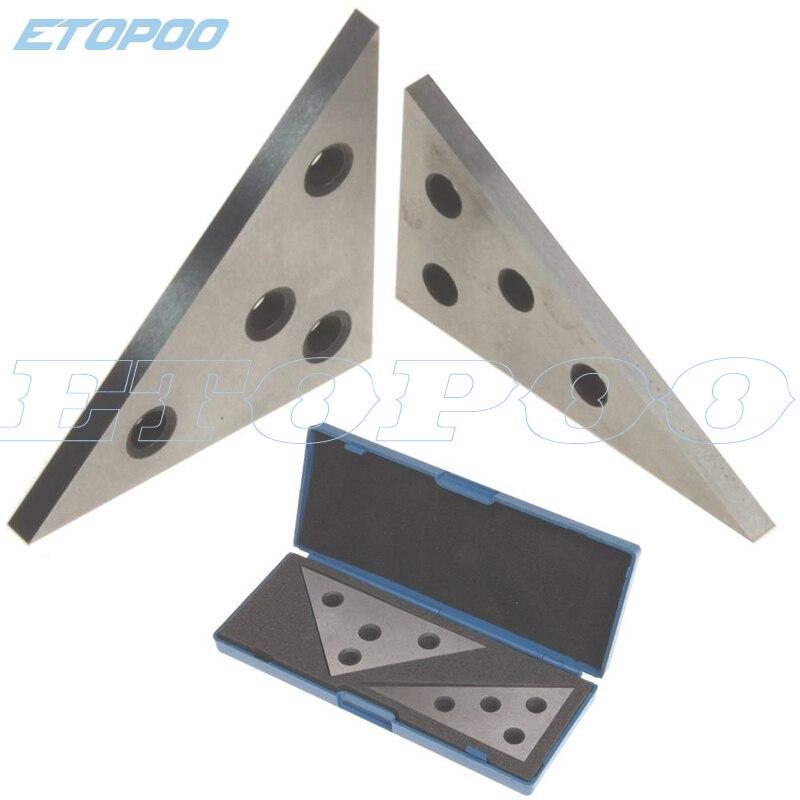 2pcs precision angle plate set with four holes for easy mounting
