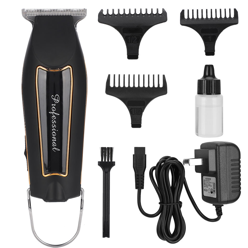 Electric Hair Cutting Machine Hair Clipper Hair Trimmer US Plug 100-240V(Black )