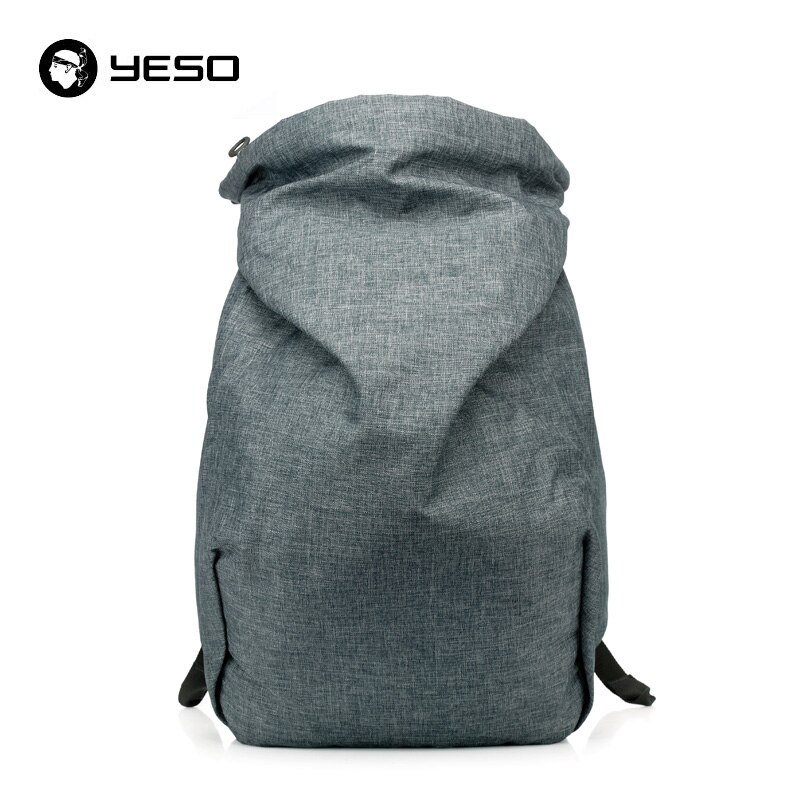 YESO Große Kapazität Reise Rucksack Für Männer Asymmetrische Multifunktions Oxford Rucksack Neue 3 Farbe 15 Zoll lässig Rucksäcke: Grün grau