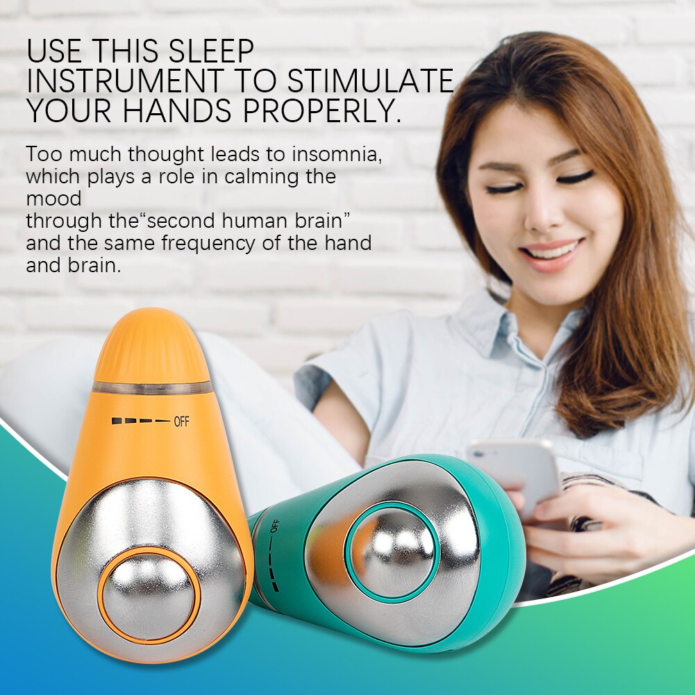 Usb Opladen Microcurrent Slaap Steun Apparaat Hand Houden Druk Relief Instrument Snelle Slaap Hypnose Instrument Relax Massager