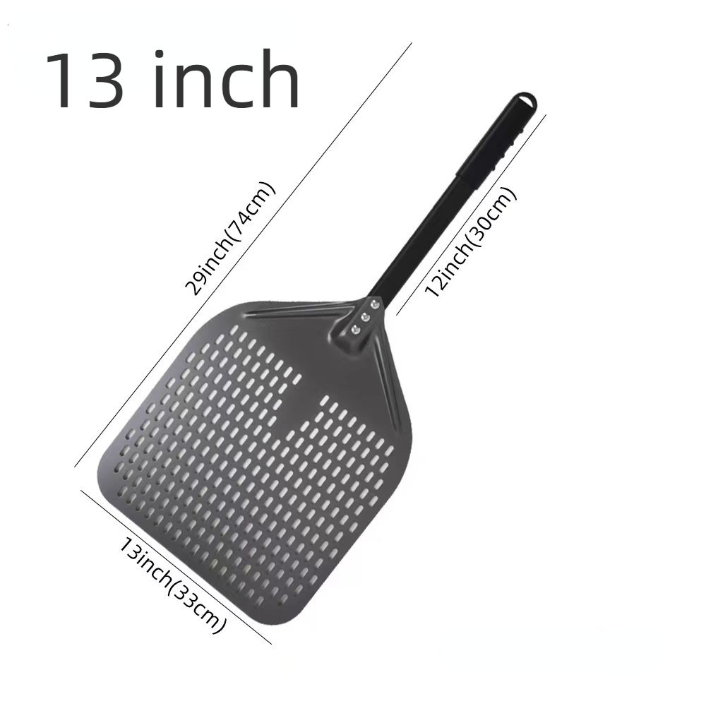 10 12 13 14 16 tommers stor pizzaspade med perforert spade, kort håndtak til ovn, snuing, skrell, kjøkkenverktøy, nonstick pizzabaking