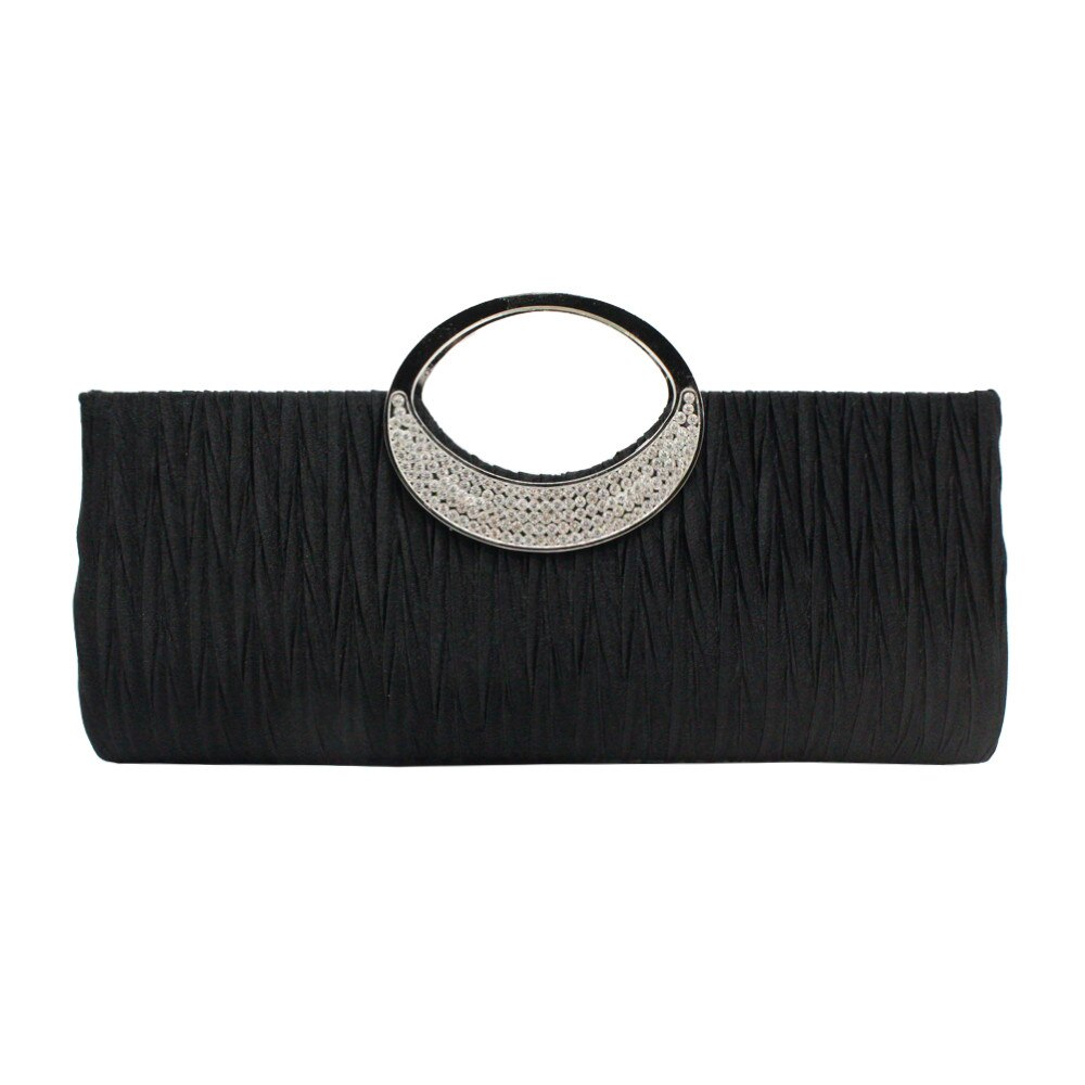 Aelicy Crossbody Bags for Women Rhinestone Handbags Evening Party Clutch Bag Wedding Wallet Purse: Black
