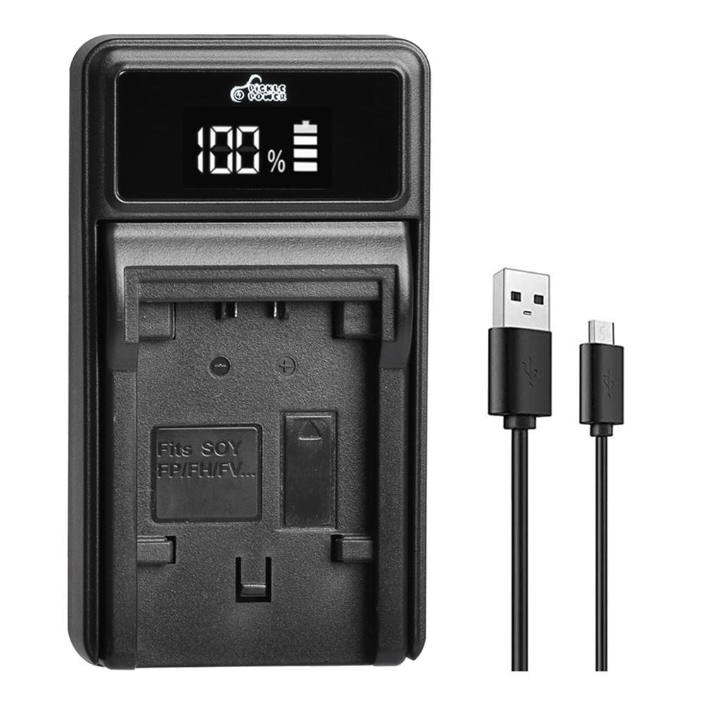 NP-FP50 NP FP50 NPFP50 Battery and LED Charger Set for Sony NP-FP30 NP-FP50 NP-FP60 NP-FP70 NP-FP71 NP-FP90 Sony DCR-SX40 SX40R: 1 charger