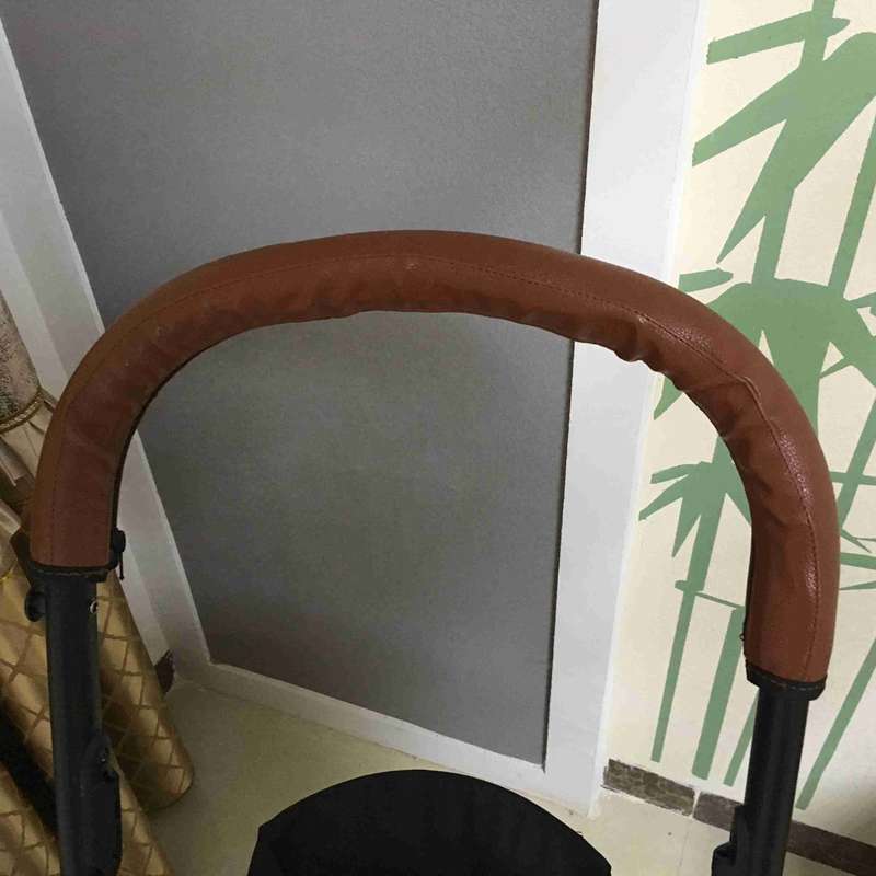Accesorios para cochecito de bebé, silla de ruedas con asa, reposabrazos de cochecito de bebé, funda protectora de Pu para cochecito de bebé babyzen yoyo yoya: brown