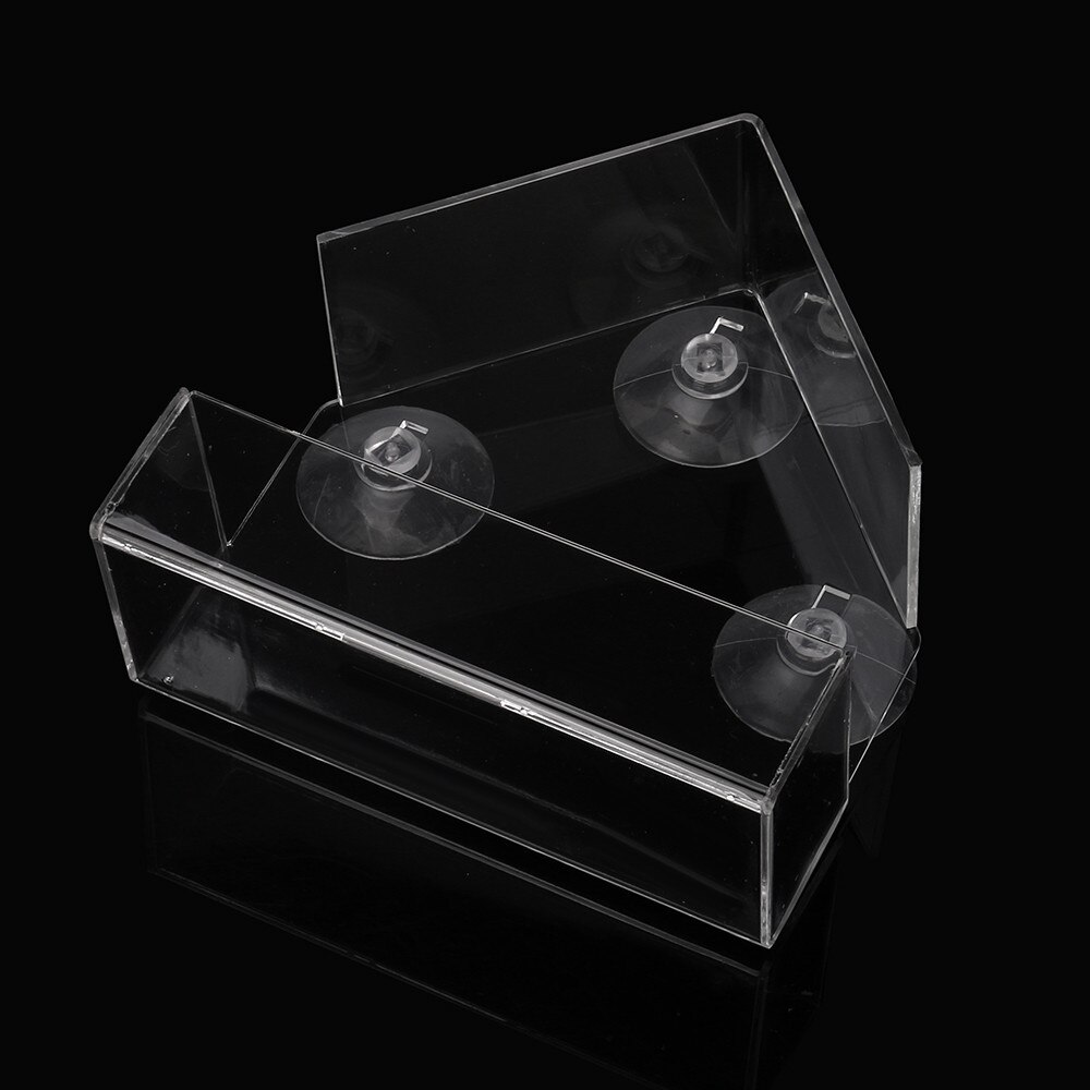 Fenêtre En Verre transparent De Mangeoire Pour Oiseaux de Table D'hôtel Graine D'arachide Suspendu D'aspiration CD